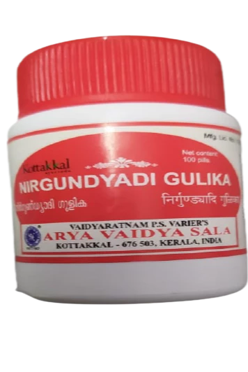 Kottakkal Arya Vaidyasala Nirgunyadi Gulika, 100 Tablets-1.webp